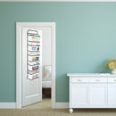 Over The Door Hanging Organizer 5 Large Pockets with Clear Window (White) Newly