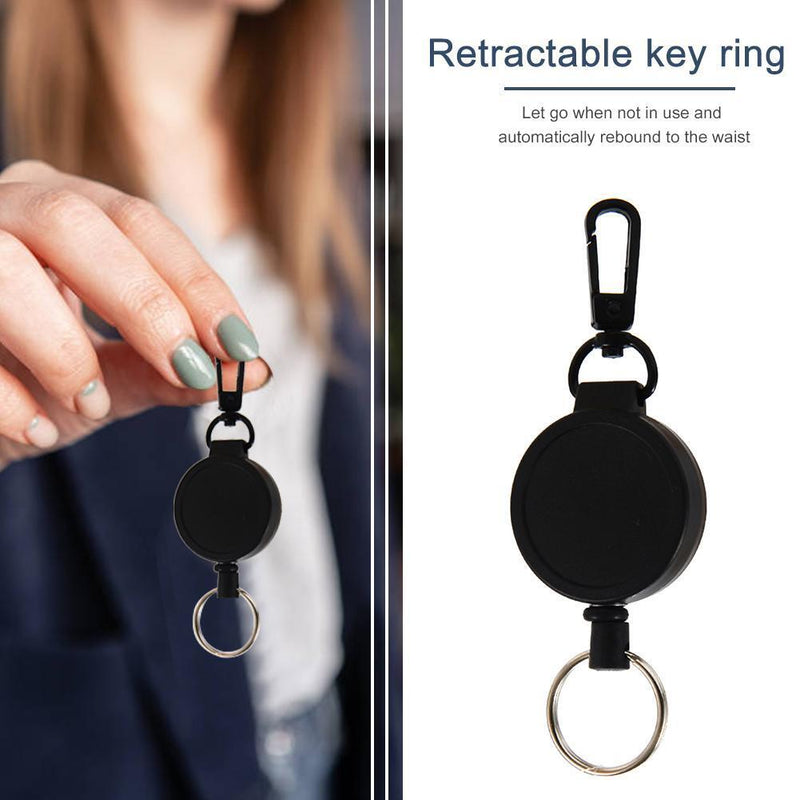 Retractable Key Chain Resilience Stretching Key Chain Anti-lost Safety Buckle