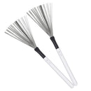 #A Metal Wire Drum Brush Sticks Wood Drum Musical Percussion Brushes for Beginne
