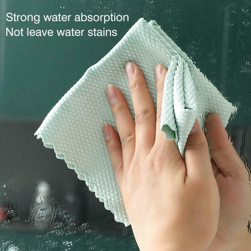 1xKitchen Cleaning Cloth Wipes Table Window Dish Towel Rag Soft DIY Towels E2Y6