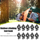 10pcs Plastic Tent Hooks Awning Pole Inner Hanger C Shape Clip (19x20x12mm)