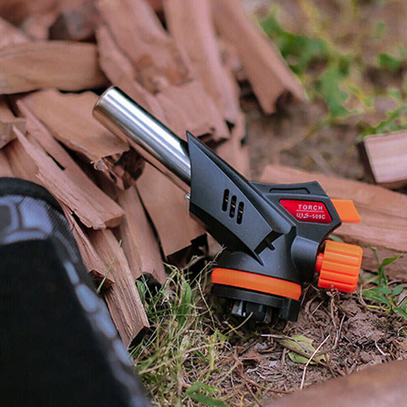 Universal BBQ Gas Torch Flame Gun Stainless Steel Butane Gas Spray for Household