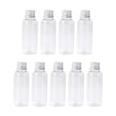 9pcs 50ml Empty Spice Bottles Set with Aluminum Cover PET Dispenser Bottles