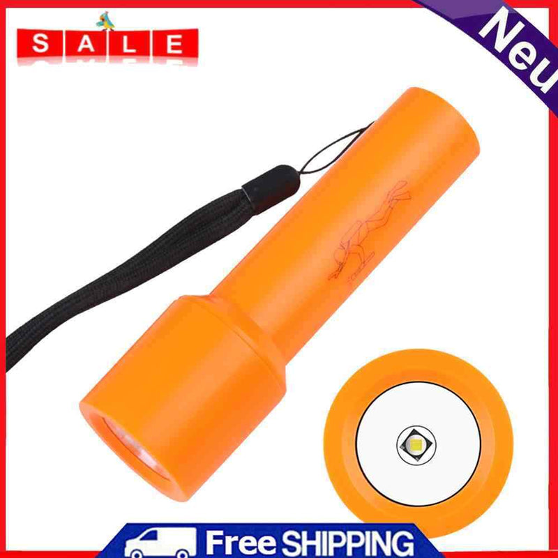 Portable T6 LED Scuba Diving Flashlight Lamp IPX8 Waterproof 400lm Camping Torch