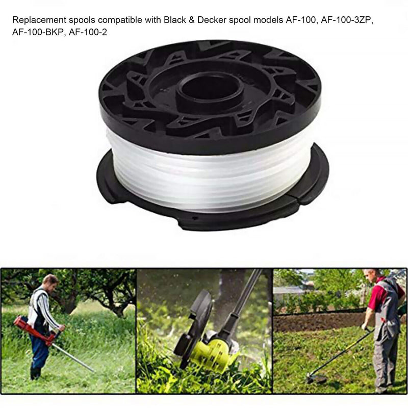 Line String Trimmer Replacement Spool, Weed Eater Spools with Spool Cap Cov