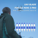 For DJI Mini 3 Pro Drone Wing Fans Blades Props 8x Propellers (White Blue)