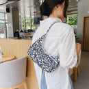 Fashion Animal Pattern Print Underarm Bag Women Casual Hobos Shape Small Purse