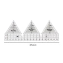 Acrylic Quilting Ruler 60 Degrees Triangle Template Hand Sewing Cutting Clo