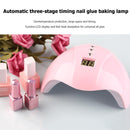 UV Nail Polish Lamp 36W LED Gel Dryer Curing LCD Manicure Tools (Pink) Newly