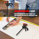 4 inch Woodworking Bar F Clamp Clip Grip Release DIY Carpentry Tool (2pcs) Newly