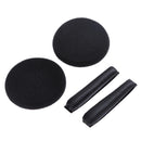 1 Pair Earpads w/Headband Cushions for Sennheiser PX100 PX200(Black)