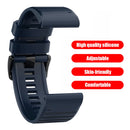 Silicone Band for Garmin Fenix 6X 5X 3 D2 Tactix Bravo (Midnight Blue) Newly