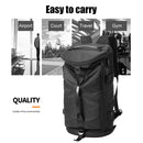 #A Men Fitness Backpack USB Charging Port Zipper Pocket Outdoor Carrying Rucksac