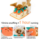 Dog Plush Carrots IQ Toys with Squeaky Nose Training Chew Interactive Toys
