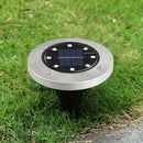 8 LED Garden Solar Power Ground Lights Floor Patio Outdoor Lawn Path Lamp