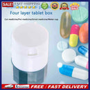 Four Floors Medicine Cutter Multifunctional Storage Medicine Crusher Useful Safe