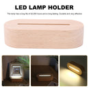 Oval Display Pedestal - LED Lights Display Base with USB (White Light) Newly