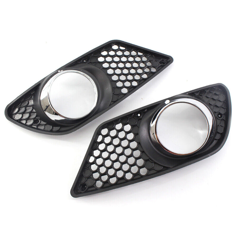 Front Bumper Fog Light Grille for Mercedes Benz C-Class W204 08-10 (1 Pair)