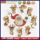 Full Embroidery Counted Elk Santa Claus 14CT DIY Needlework Sets Home Decor