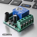 DC 12V 1 CH 433MHz Relay Switch Receiver Module for Garage Door LED Light