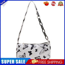 Retro Women Animal Print Underarm Shoulder Bag Small Handbags (Butterfly B)