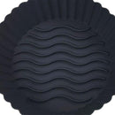 Silicone Air Fryer Liner Non-Stick Fryer Basket Steamers Oil Mat (Black)