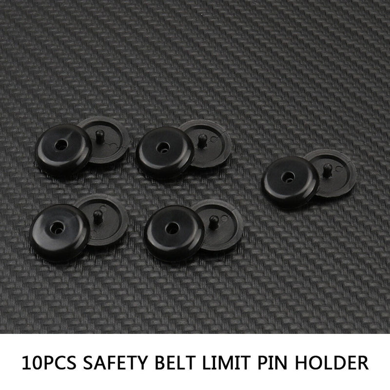 5Pair Car Seat Belt Stopper Spacing Limit Buckle Clip Retainer Stop Button