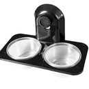 Reptile Dual Purpose Water Food Pot Gecko Bread Insect Feeding Bowl (A)