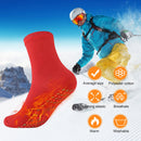 Heating Socks Mugwort Wormwood Clearing Damp Foot Warm Massage (Red)