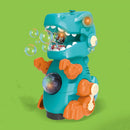 Light Music Dinosaur Bubble Machine Auto Soap Bubble Blowing Kids Toys (C)