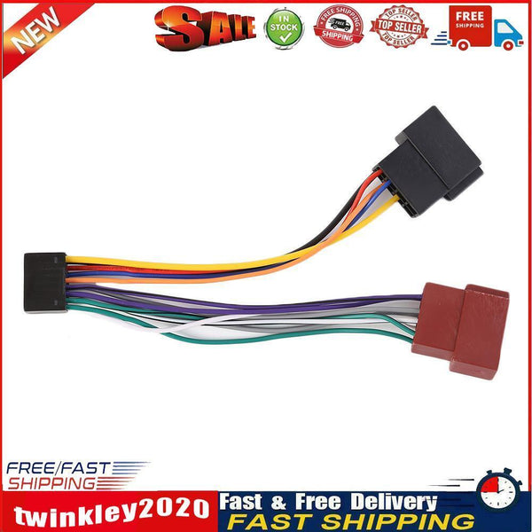 For KENWOOD 16 Pin ISO Wiring Harness Connector Adaptor Car Stereo Loom Newly
