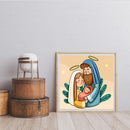 Full Embroidery Print 3 Strands 11CT Jesus Nativity Kit Stamped DIY Cross Stitch