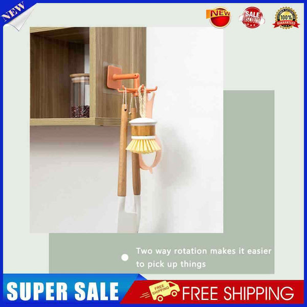 Universal Six-Claw Storage Hooks Kitchen 360-Degree Rotatable Rack Gadgets