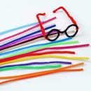 100 Pipe Chenille Sticks Cleaners Stems Assorted Crafts 6mm Plain 30cm P6A0