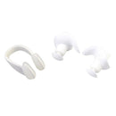Soft Silicone Swimming Earplugs Nose Clip Set Soundproof Ear Plugs (White) Newly