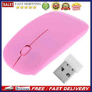 2.4GHz 1,000DPI Ultra-thin 3-Button Wireless Photoelectric Mouse (Pink)