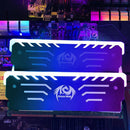 RGB LED Light 6 Mode Automatic Change Desktop Memory Cooling Clip for DDR3 DDR4