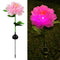 #A Solar LED Peony Flower Light Waterproof Outdoor Patio Garden Lawn Path Yard L
