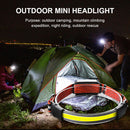 COB LED Headlamp Riding Running Head Torch Light USB Rechargeable Camping Lamp