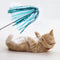 5pcs Funny Ring Paper Cat Stick Teaser Wand Playing Rod Cats Toys with Bell