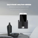 5PCSWall Mounted Mobile Phone Charging Organizer Storage Stand Rack (Black)