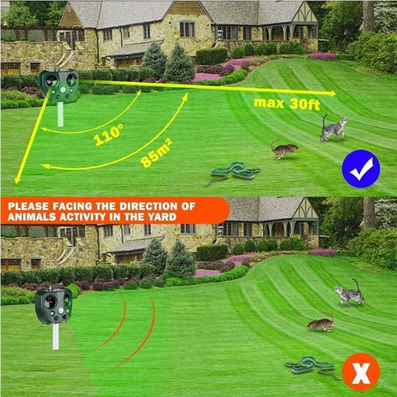 Dog Scarer Deterrent Ultrasonic Animal Repeller Pest Repellent Mouse Repeller