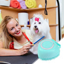 Bathroom Pet Dog Bath Massage Brush Puppy Cleaning Brushes Comb (Blue) Newly