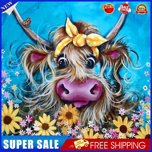 5D DIY Diamond Painting Kits Full Round Drill Flower Calf Mosaic Picture
