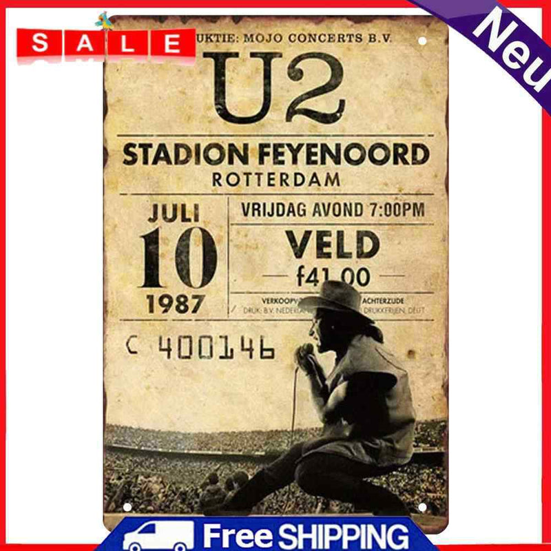 Metal Signs Rotterdam Stadium Iron Painting Wall Art Plate Poster Waterproof