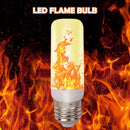 LED Flame Bulb Light Simulation Flickering Flame Atmosphere Lamp (Yellow) Newly
