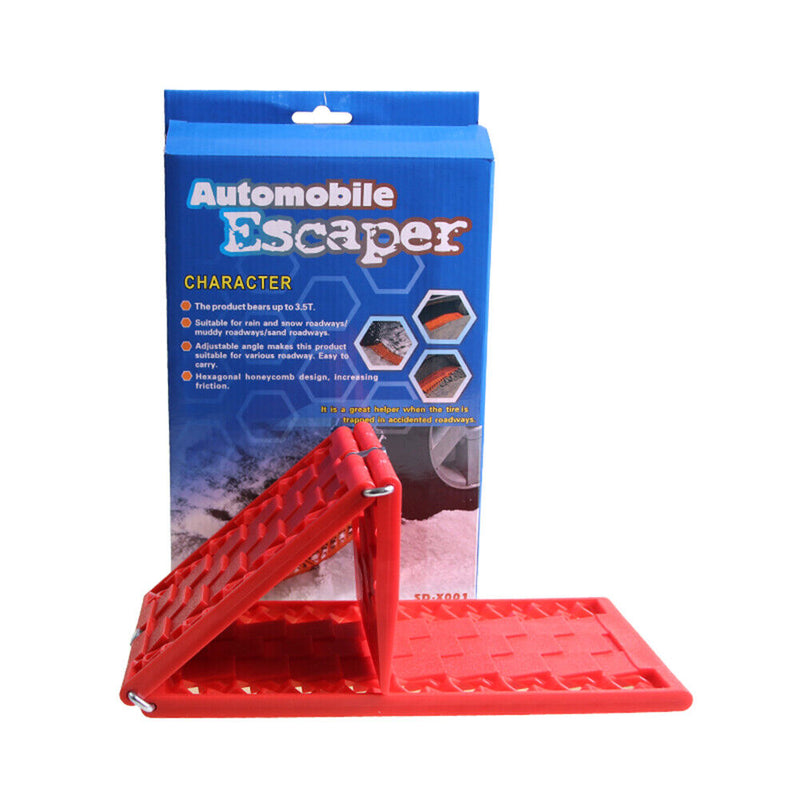 2pcs/Set Tyre Grip Tracks Car Security Snow Mud Sand Escaper Traction Tracks Mat