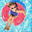 Inflatable Swimming Ring Pink Donut Design Beach Thickening Ring (70cm) Newly