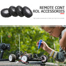 4pcs Wheel Rims Tire Set for 1/10 Axial Hsp Redcat Traxxas RC Off-Road Truck Car