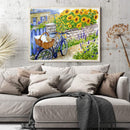 Sunflower Yard Oil Paint By Number DIY Coloring Picture Kits for Adults Children